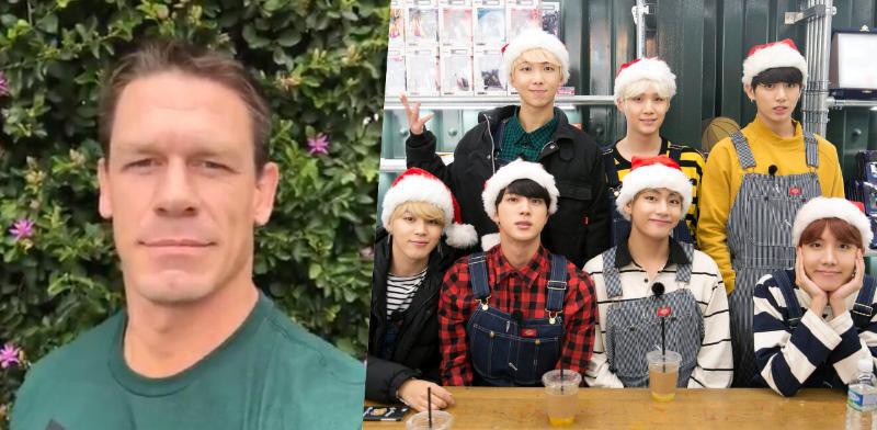 John Cena在Twitter上主动请缨要给防弹当保镖