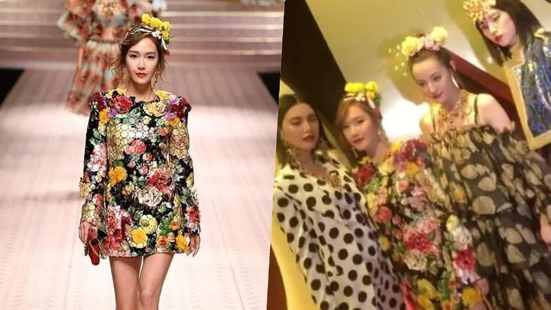 Jessica郑秀妍作为米兰时装周走秀嘉宾登台：不再只是坐在台下欣赏