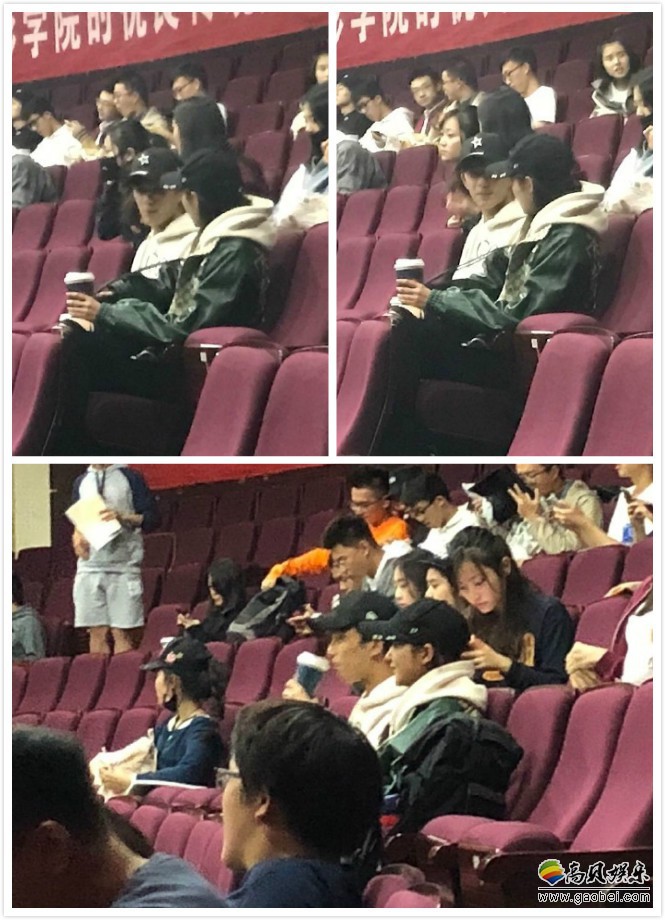 网友晒出北京电影学院偶遇吴磊和关晓彤上课照：照片中两人相邻而坐