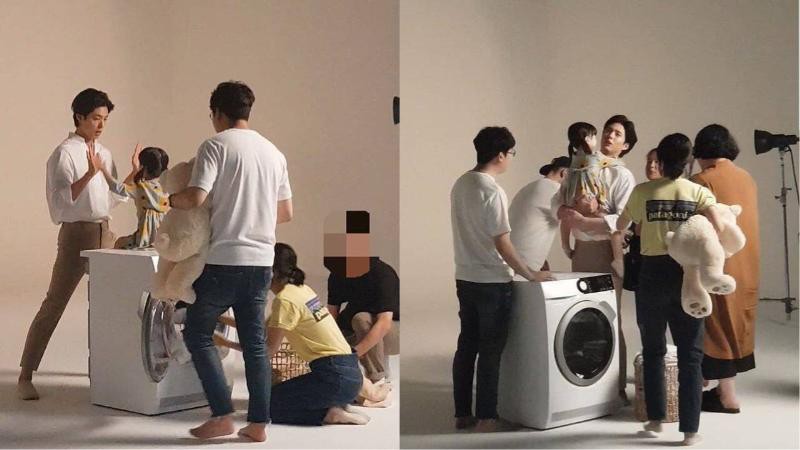 朴宝剑近日拍摄电器品牌平面广告:也是他第二次和这个小女孩合作 朴宝剑近日拍摄电器品牌平面广告:也是他第二次和这个小女孩合作