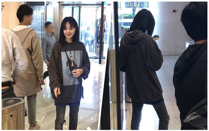 网友偶遇郑爽：美丽的小爽还是素颜现身，清新自然搭配颜值超能打