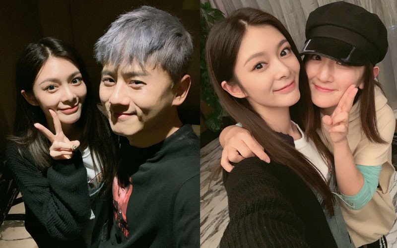 傅菁微博晒出与谢娜和张杰合影：照片中的满满一桌火锅食材相当丰盛