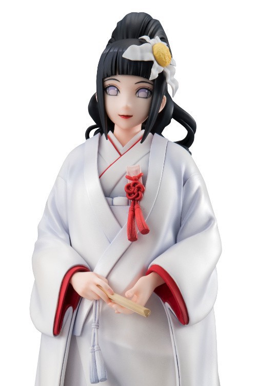 《火影忍者》日向雏田纯白结婚礼服手办：身穿精美传统日本婚礼服