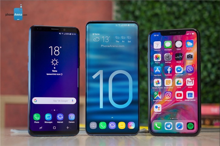 外媒曝出了三星Galaxy S10渲染图：感受一下真·全面屏智能手机的魅力