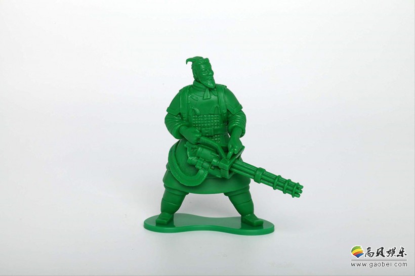 日本玩具厂商兵马俑玩具套装“超活化バトル兵馬俑 Green Army Ver.”