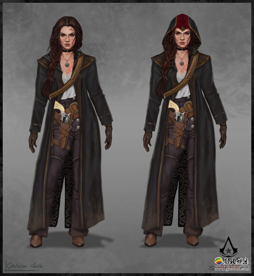 国外画师创作原画畅想《刺客信条:西部》样貌“牛仔风”女性担当主角 国外画师创作原画畅想《刺客信条:西部》样貌“牛仔风”女性担当主角