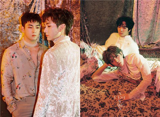 Pledis娱乐官方SNS公开了NU'EST W的新专辑《WAKE,N》预告照