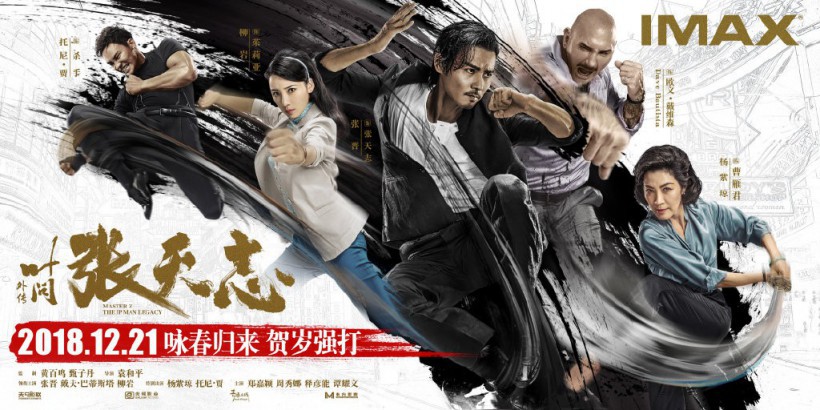 《叶问外传：张天志》曝“请接招”IMAX海报：武打动作＋写意水墨风