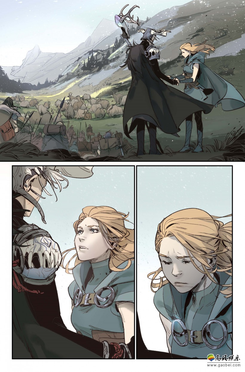 《英雄联盟》漫画《艾希：Warmother》曝预览图：寒冰射手美如画