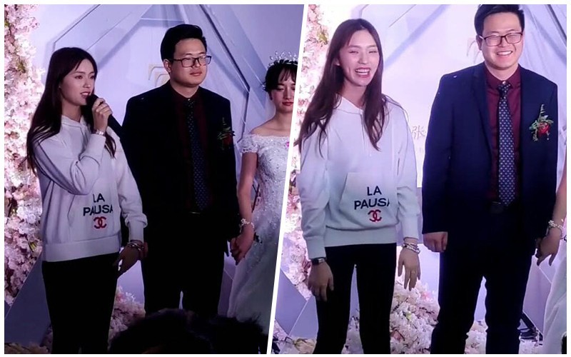 网友晒出林允参加哥哥婚礼视频：林允衣着虽然简单，依然挡不住明星光环
