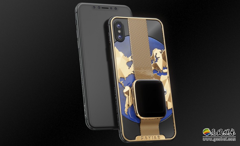俄罗斯奢饰品商推出定制版iPhone XS Max：背后镀金的Apple Watch 4