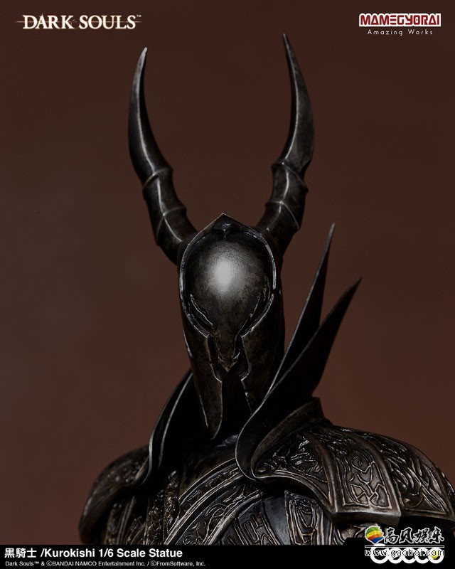 黑暗之魂16黑骑士手办做工非常精湛甲胄和盾牌上花纹刻画精美