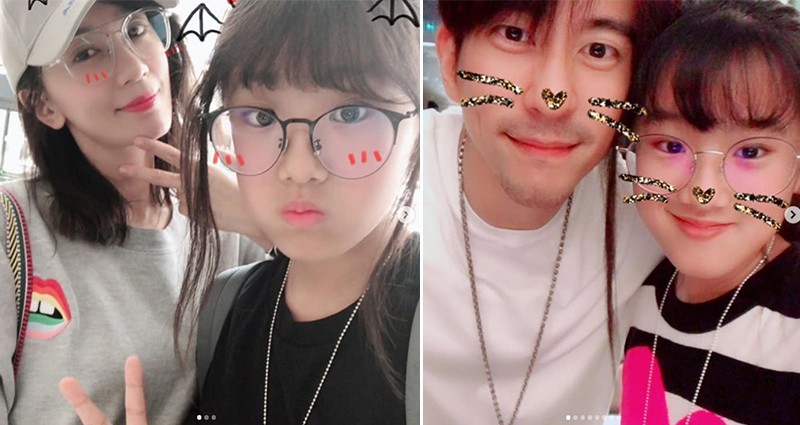 贾静雯与13岁梧桐妹合照正面曝光：网友大赞梧桐妹与妈妈贾静雯越来越像