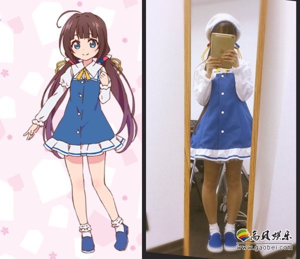 美女作监失野茜带着作品参加圣战C95展会：她COS成雏鹤爱，可爱到爆