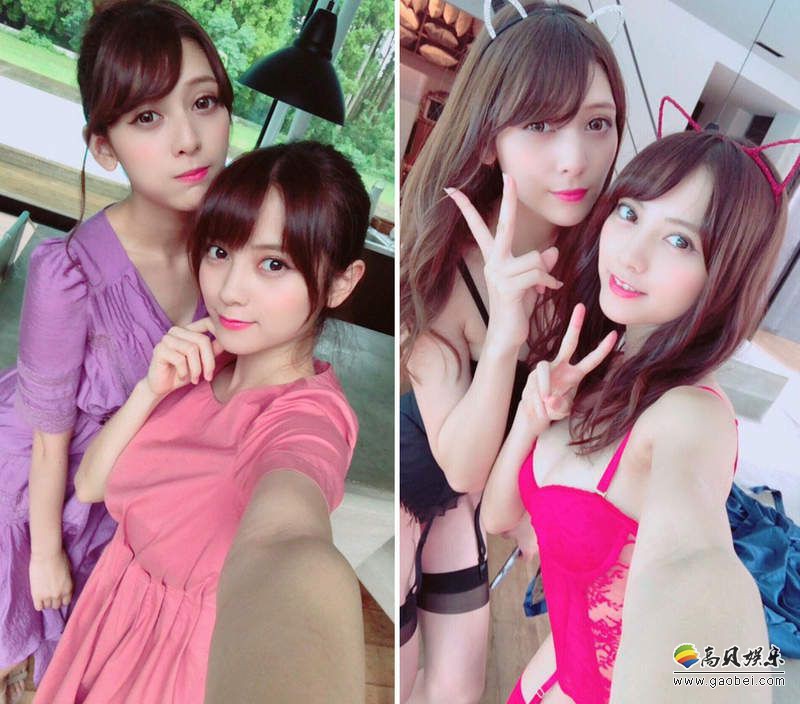 双人正妹跨年福利：一位高挑混血，一位娇小可爱！合体之后梦之F奶写真
