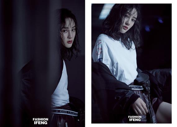 赵圆瑗与凤凰网时尚《Fashion IFENG》首次合作：拍摄了运动风杂志大片