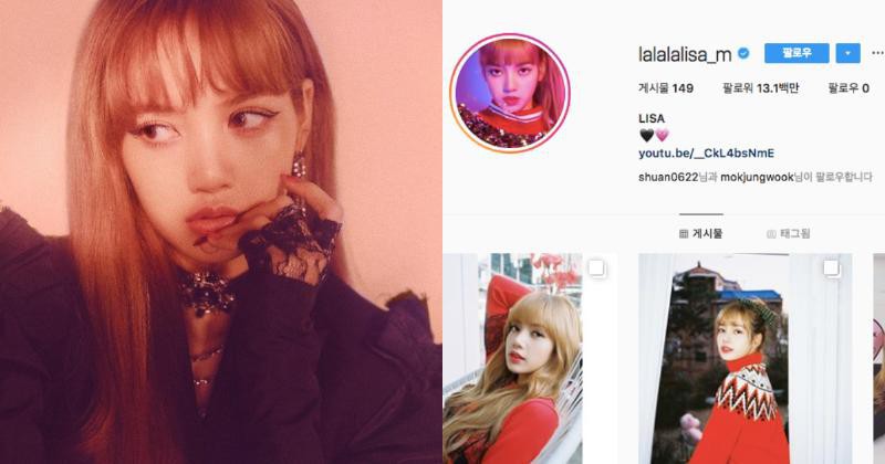 看点十足的 LISA短时间内就成为有最多追踪者的韩国女艺人