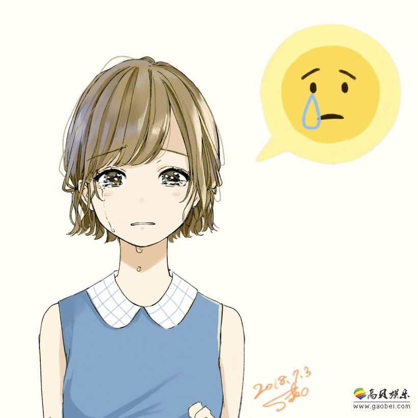 日本画师用自己创作萌妹人设做成拟人版Emoji表情包：表情超萌超可爱