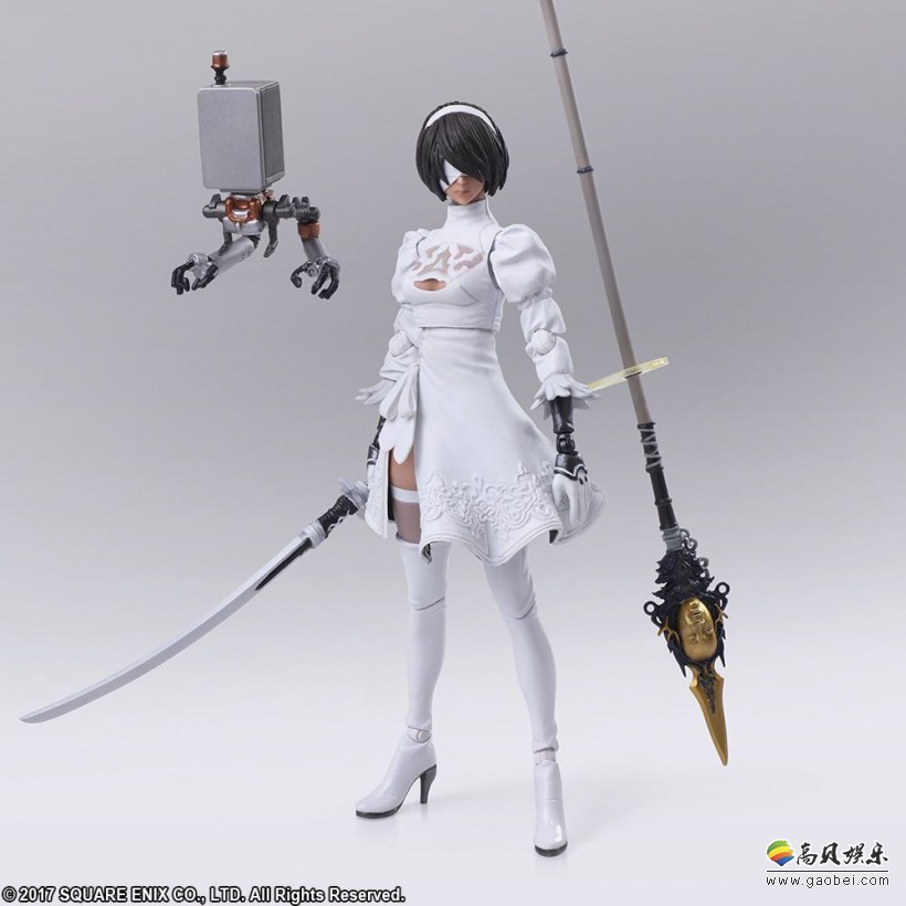 SE北美上架《尼尔：机械纪元》2B小姐姐新手办：白色版配件有四种武器