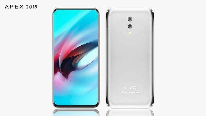 爆料达人放出vivo APEX 2019渲染图：正面几乎全是屏幕！视觉效果惊艳