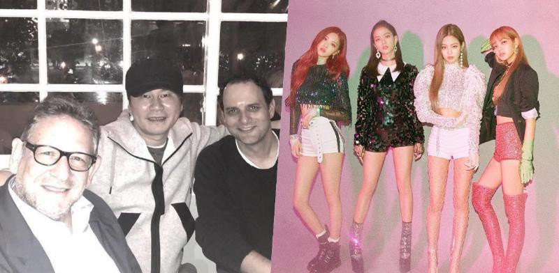 梁铉锡与美国环球唱片及其旗下新视镜唱片的董事长会面 梁铉锡与美国环球唱片及其旗下新视镜唱片的董事长会面