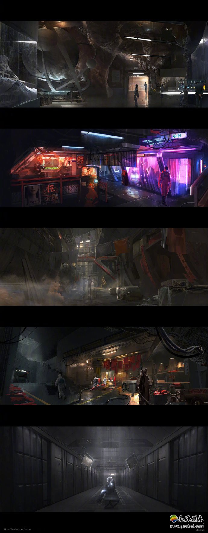 电影美术概念设计师晒出部分流浪地球概念设计稿恢宏冰原场景