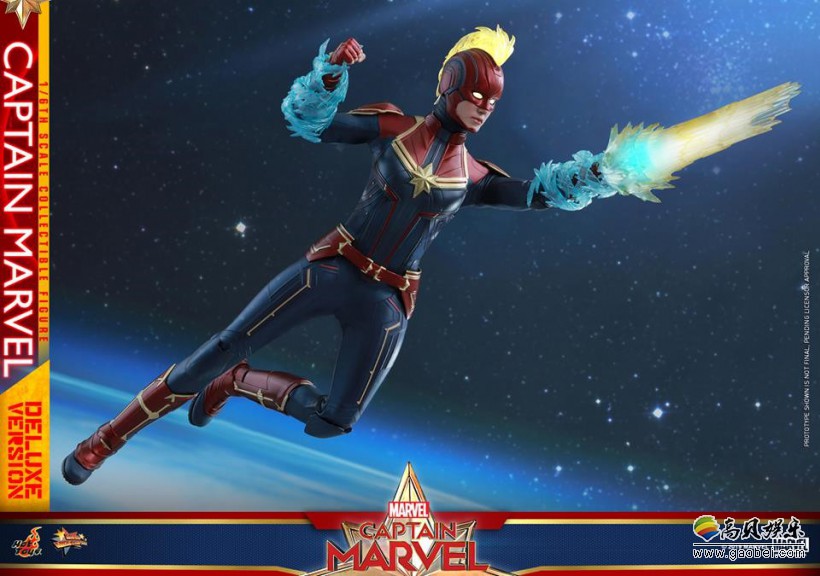 hottoys公布惊奇队长女主角惊队收藏人偶led发光装置相当的耀眼