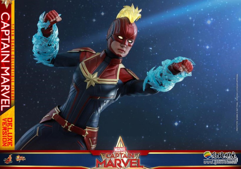 hottoys公布惊奇队长女主角惊队收藏人偶led发光装置相当的耀眼