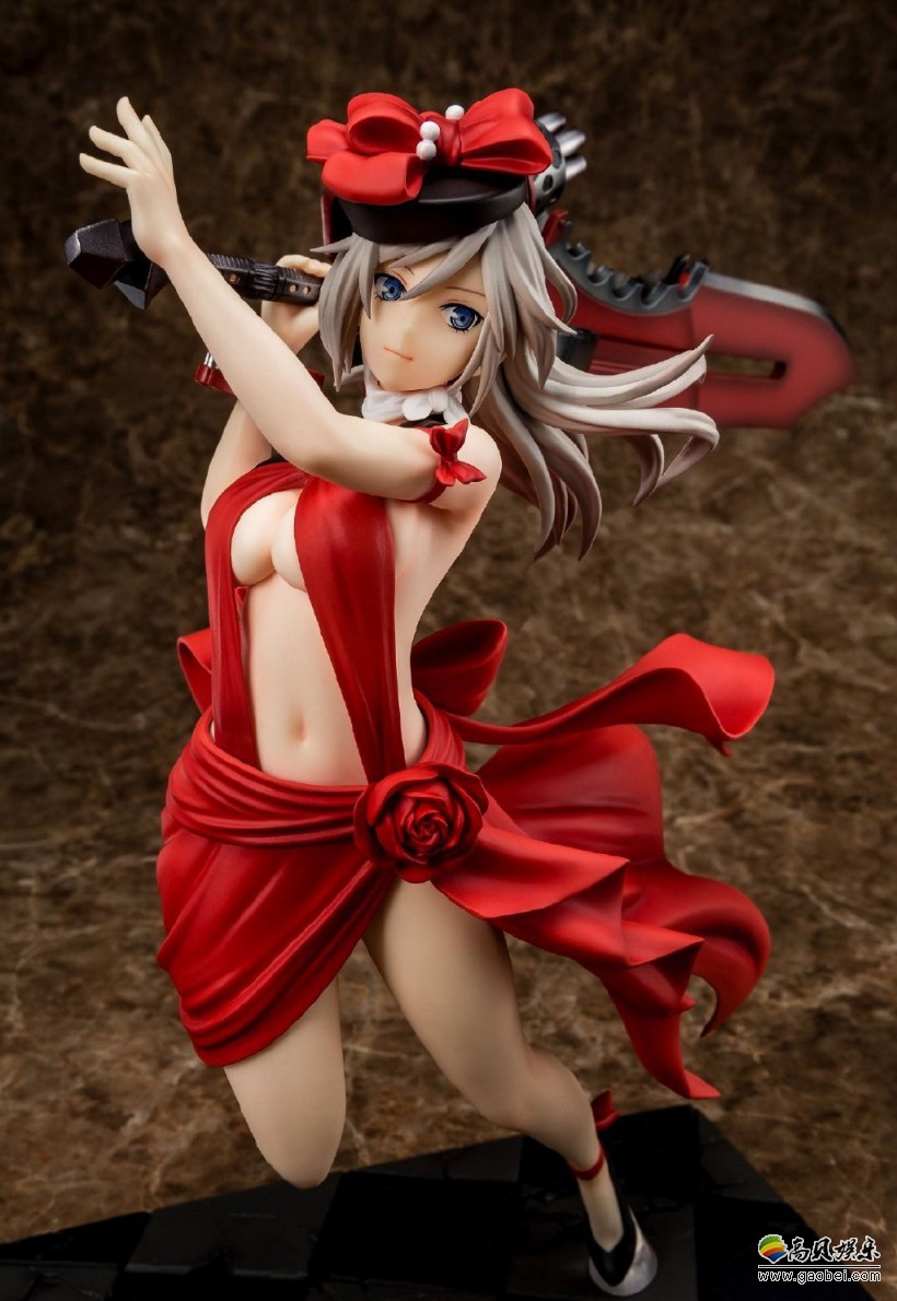 《噬神者》艾莉莎礼服装手办：大红色礼服剪裁独特，完美曲线展露无遗