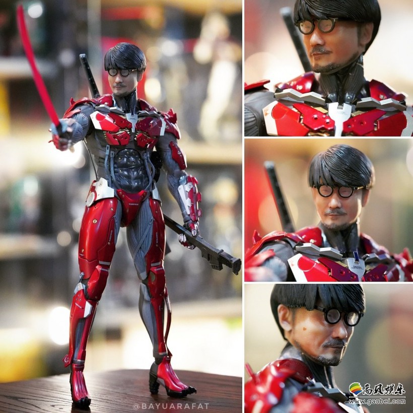 推特网友带来《鬼泣》版小岛秀夫手办：但丁身体＋小岛头部毫无违和感