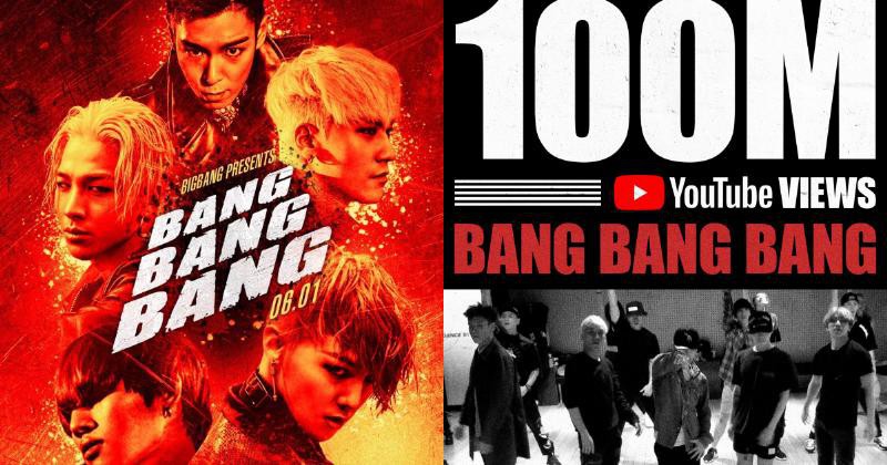 BIGBANG 的舞蹈练习影片观看次数在凌晨时分破亿 BIGBANG 的舞蹈练习影片观看次数在凌晨时分破亿