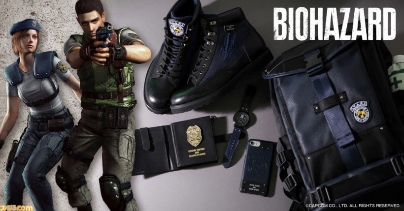 《生化危机》与时尚品牌合作推出联名游戏周边：浣熊市警察形象作为主题