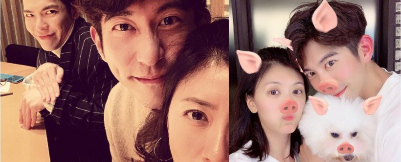 修杰楷36岁生日晒出与老婆贾静雯、好友萧敬腾庆生照：一家人幸福满满