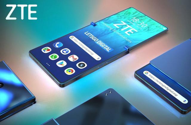 中兴提交专利公开：展示一种采用翻盖样式折叠屏手机！很有视觉冲击力