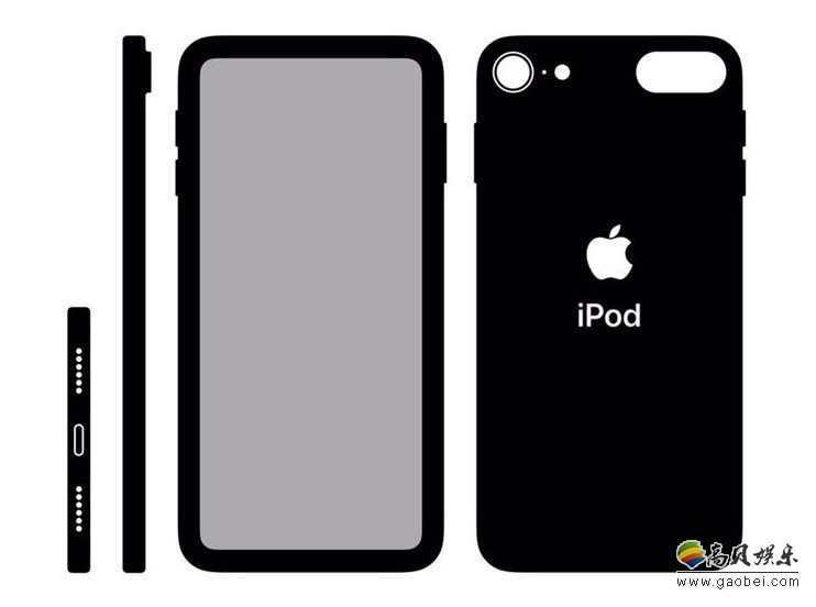 国外大神爆料iPod Touch 7工程示意图：4.9寸无刘海屏＋内置A11处理器