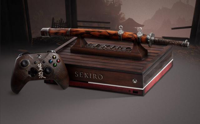 Xbox西班牙官推公布《只狼：影逝二度》限定版Xbox One X主机照片