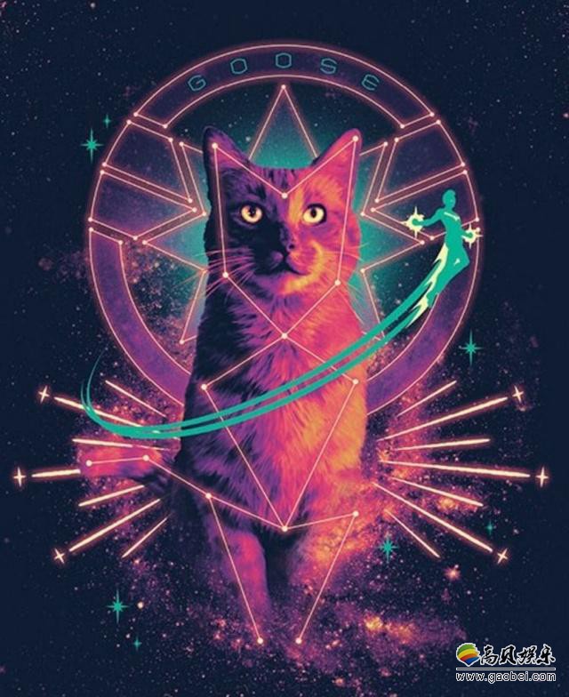 《惊奇队长》特效CG制作团队曝光电影特效画面：“噬元兽”橘猫咪登场
