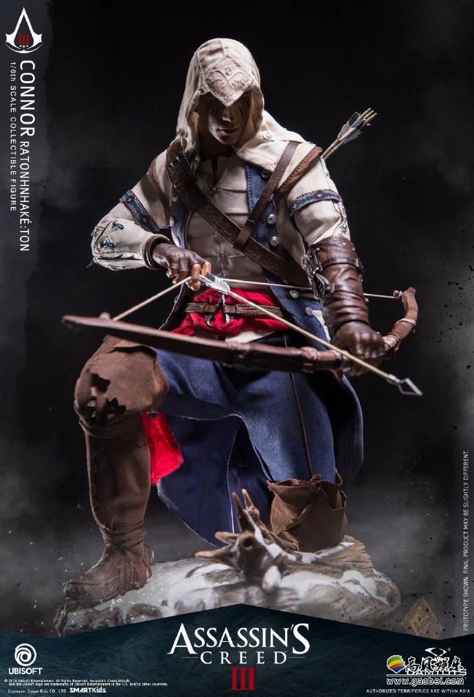 兵人造型厂DAMTOYS公布《刺客信条3》康纳1:6兵人：整体造型神还原