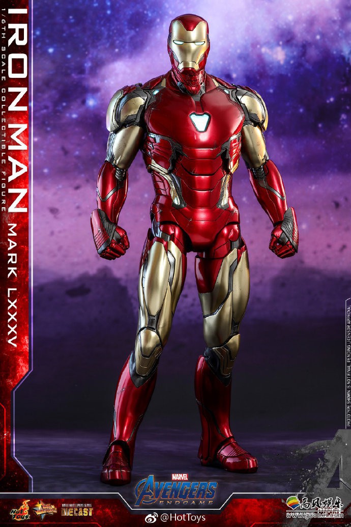 HotToys推出《复仇者联盟4: 终局之战》钢铁侠珍藏人偶：MARK LXXXV