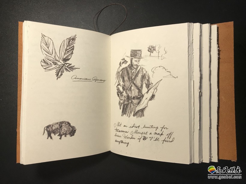 外国玩家还原《荒野大镖客：救赎2》亚瑟同款笔记：独特画风让人想收藏