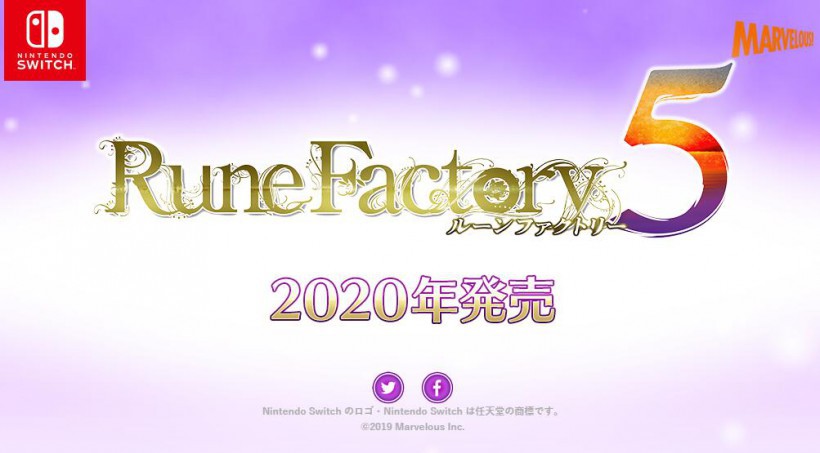 《符文工房5》将于2020年发售：NS版《符文工房4》玩家可获得特别奖励