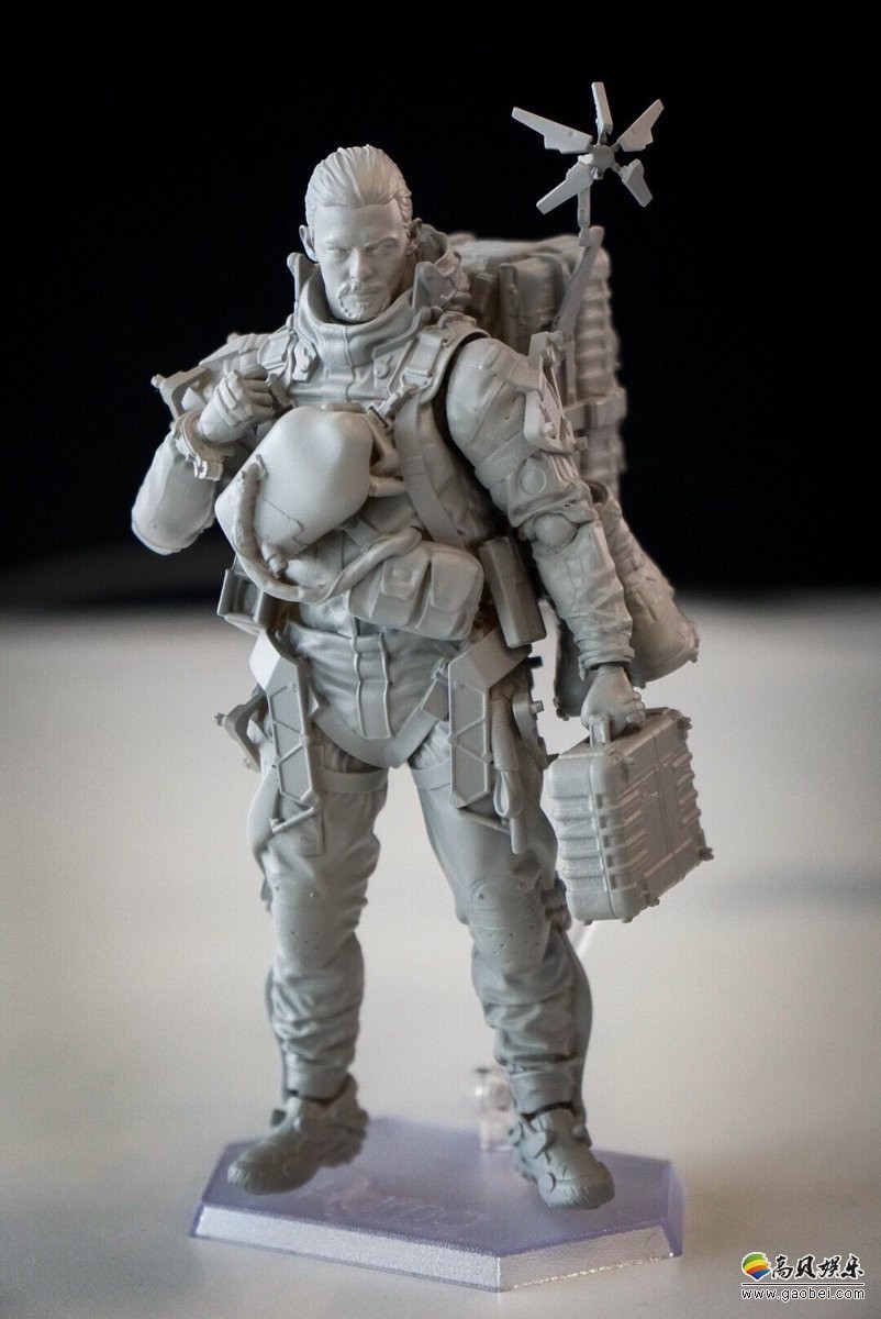 小岛秀夫晒出《死亡搁浅》主角Sam可动式手办灰模：细节方面相当用心