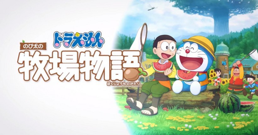 《哆啦A梦:牧场物语》FAMI通杂志最新扫图曝光:野比同哆啦A梦吃瓜 《哆啦A梦:牧场物语》FAMI通杂志最新扫图曝光:野比同哆啦A梦吃瓜