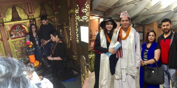网友晒出向佐、郭碧婷尼泊尔之行照片：此行为公益活动，小两口形影不离