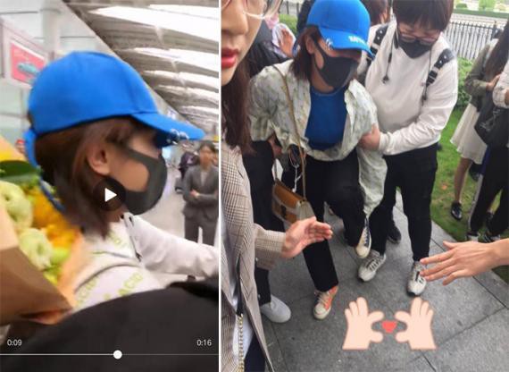 网友晒出视频：澄清杨紫被砸脖子事件！表示是在混乱中太拥挤碰到而已