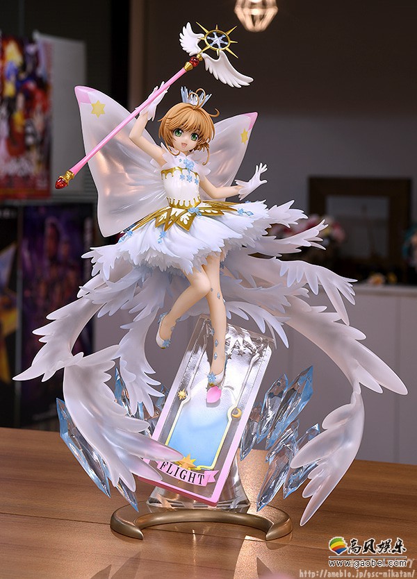 《魔卡少女樱 透明牌篇》木之本樱手办：新白色短裙登场！360度无死角