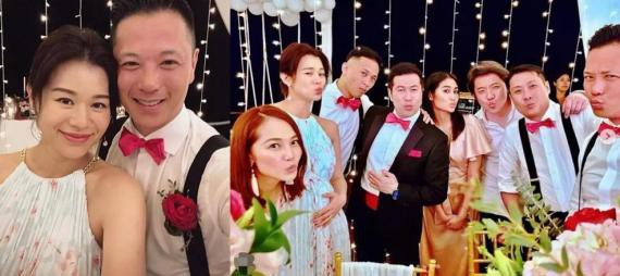 胡杏儿挺着孕肚前往泰国参加好友婚礼：身穿白色碎花裙与老公嘟嘴卖萌