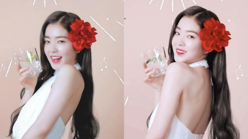 Irene为烧酒品牌真露代言 感觉和「真露」的干净形象十分符合