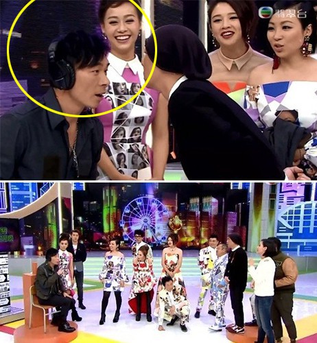 据港媒报道：《我爱香港》有一集曾出现黄心颖挨近许志安玩游戏的镜头