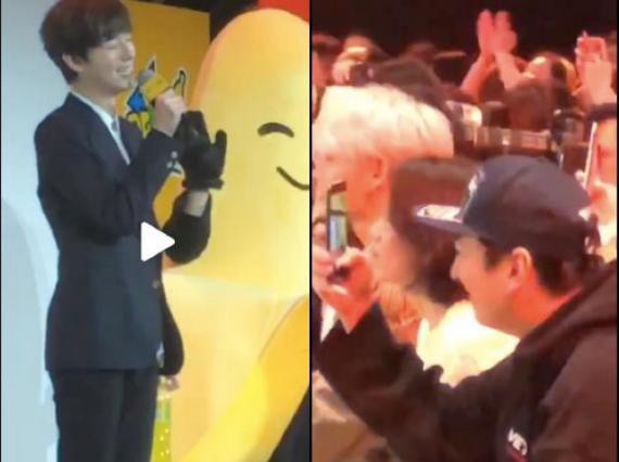 网友发布会现场拍下王思聪为王喆拍照视频：一边拍还一边偷偷抿嘴微笑